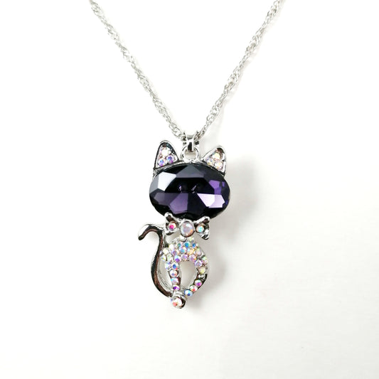 Purple Adorable Kitty (Necklace)