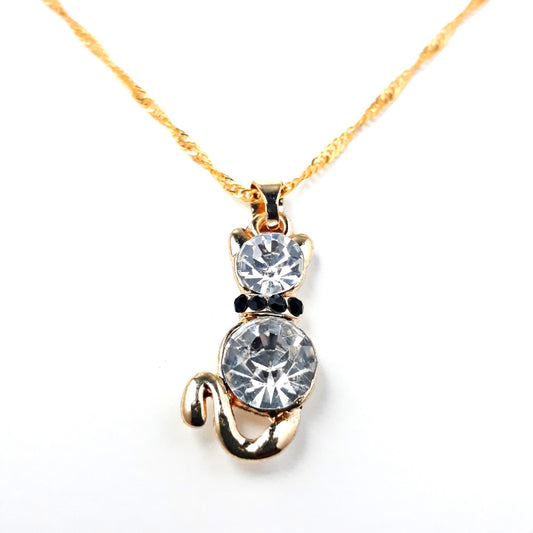 Golden Dimond Cat (Collar-Necklace)